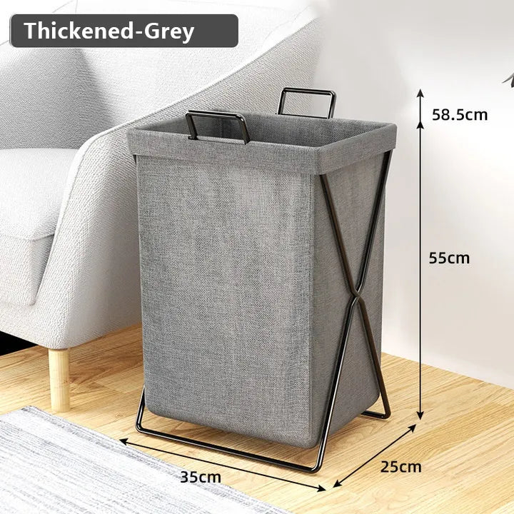 X-Frame Folding Laundry Basket & Organizer
