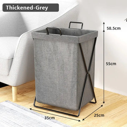 X-Frame Folding Laundry Basket & Organizer
