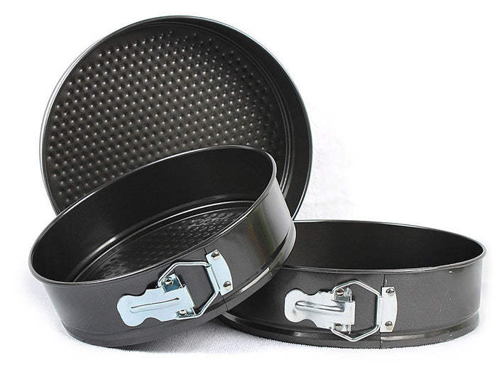 3-Piece Non-Stick Springform Cake Pan Set (20–24cm) - My Store