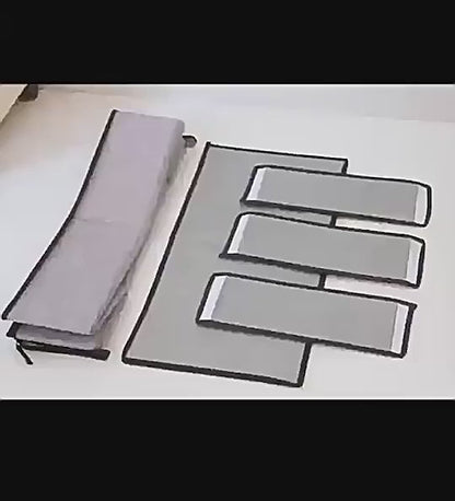 Multi-Functional Foldable Storage Organizer Box with Adjustable Dividers