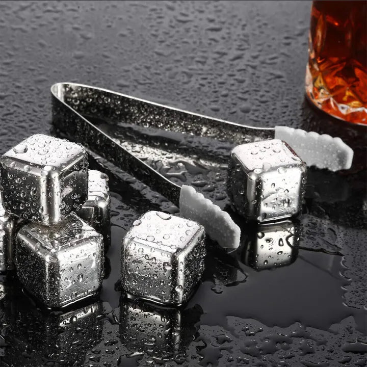 Reusable Stainless Steel Ice Cubes (Set of 8) - My Store