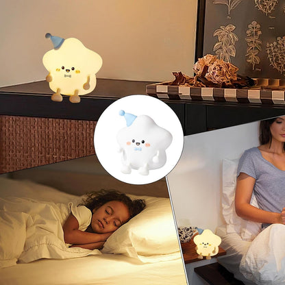 Cute Star Silicone Night Light Lamp