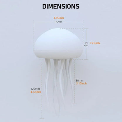 Aesthetic Gradient Swimming Jellyfish Lamp
