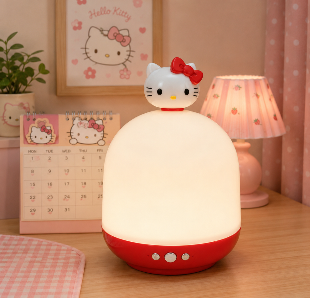 3D Cute Character Ambient Night Light & Galaxy Projector Lamp