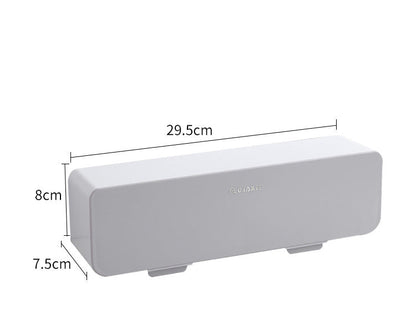 Wall-Mounted 4-Compartment Seasoning Box | No-Drill Kitchen Spice Organizer