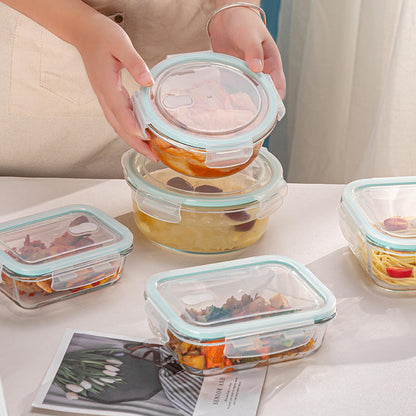 FreshLock™ Borosilicate Glass Food Storage Container Set – 3 Pieces