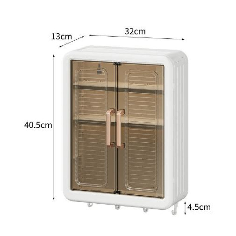 Bathroom Cabinet Punch-Free Wall-Mounted Storage Rack with Magnetic Suction - My Store