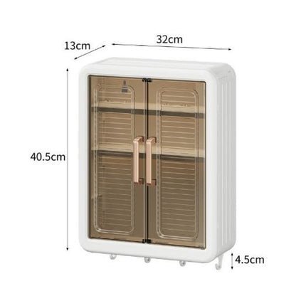 Bathroom Cabinet Punch-Free Wall-Mounted Storage Rack with Magnetic Suction - My Store
