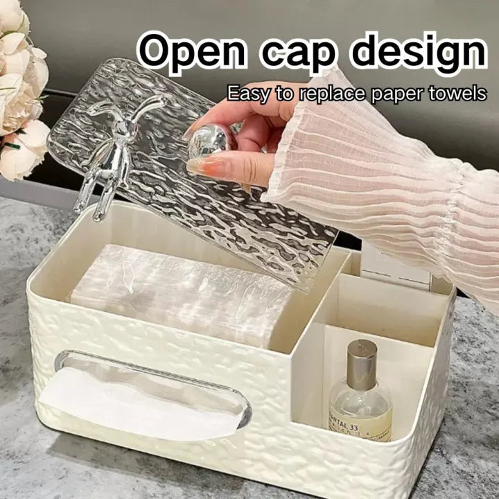 Multifunctional Decorative Tissue Box & Desktop Organizer