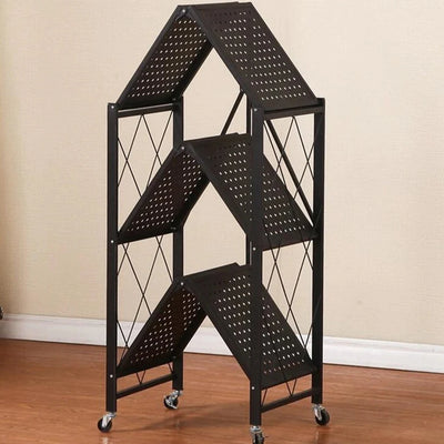 Foldable Kitchen Trolley 3-Layer - My Store