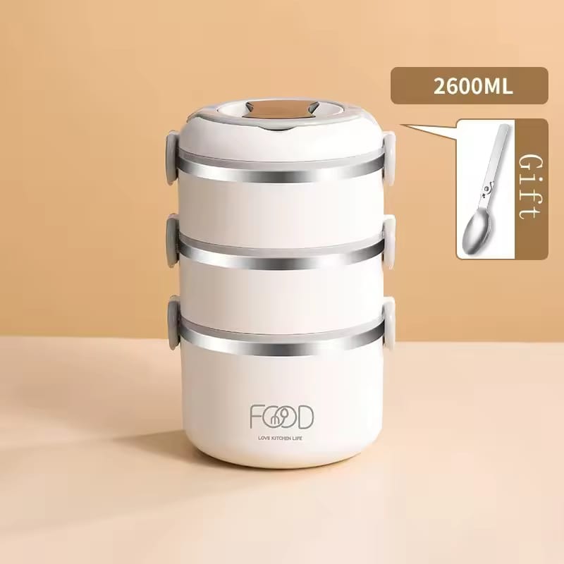 Heavy-Duty Stainless Steel Stackable Lunch Box with Thermal bag