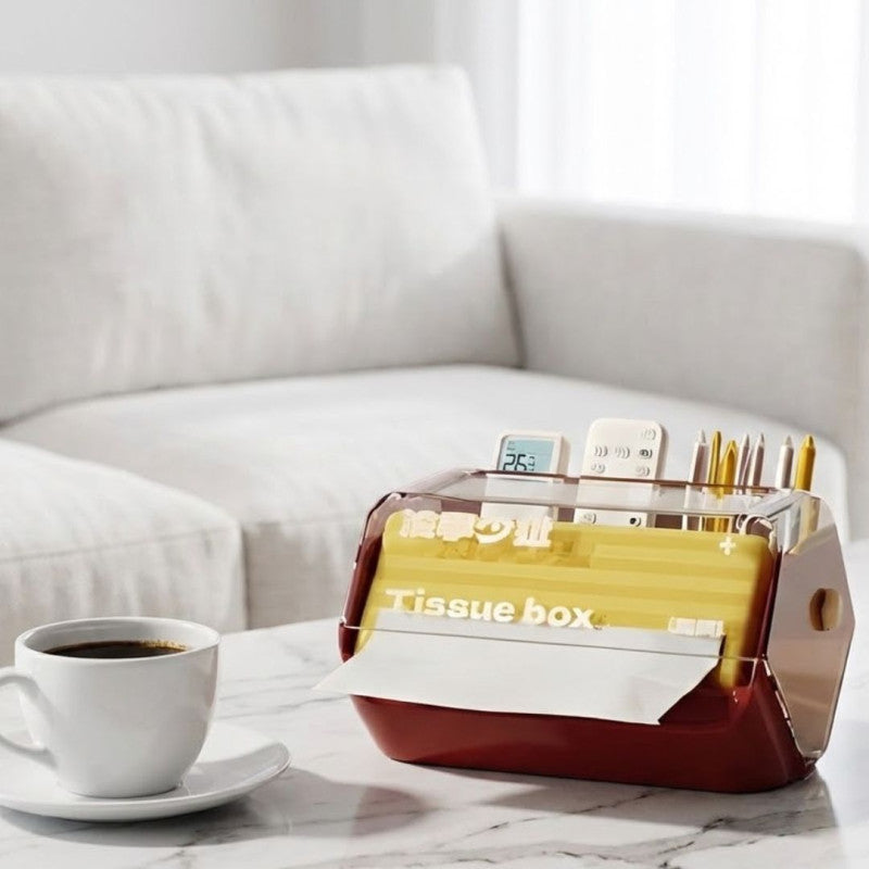Multifunctional Tissue Box & Remote Control Storage Box - My Store