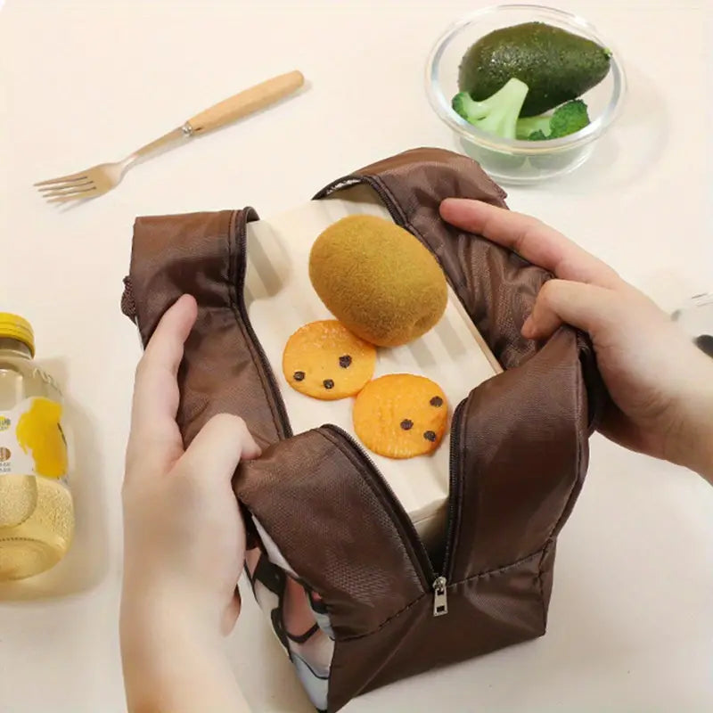 Large Capacity Insulated Lunch Bag – Cute 3D Designs for Kids & Adults
