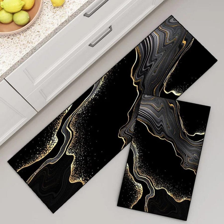 2-Piece Large Runner & Mat Set – Elegant Napa Leather Finish with Anti-Slip Base - My Store