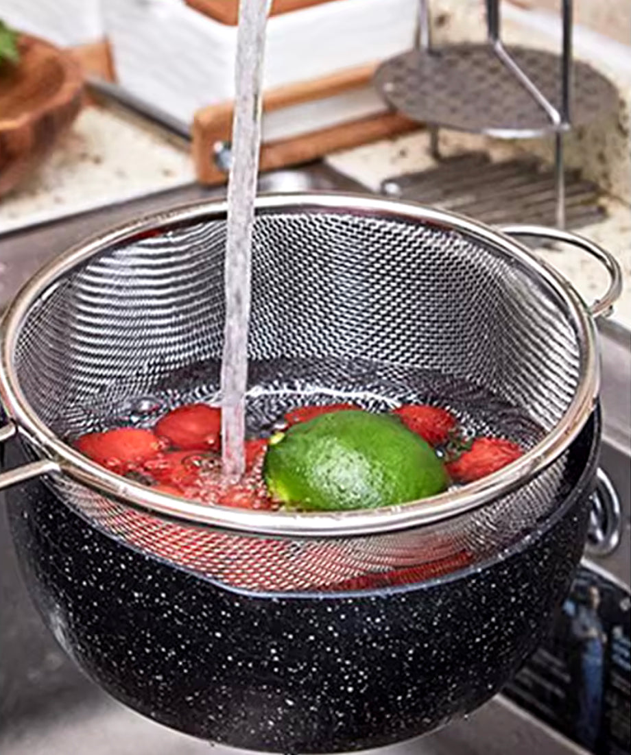 Premium Stainless Steel Colander & Strainer Set (6-Piece)
