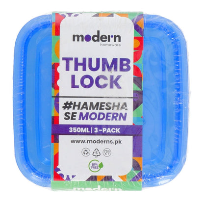 Modern Thumb Lock Container Set of 3 pcs - My Store