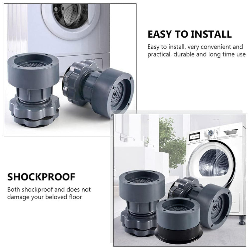 Adjustable Anti-Vibration Washing Machine Stand (Set of 4) - My Store