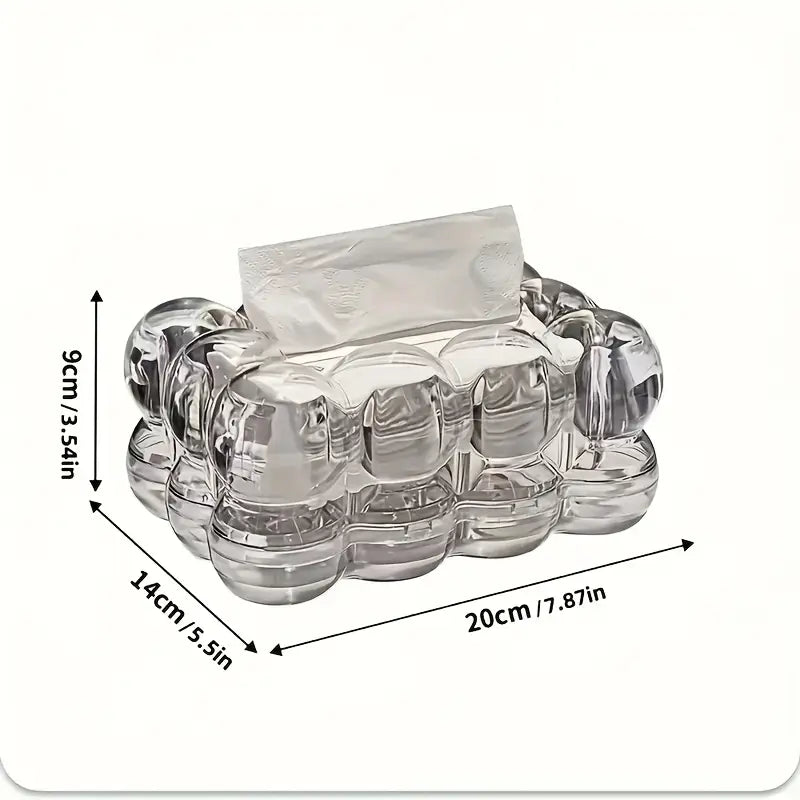 Bubbles Home Tissue Box Decorative Storage (Smoked Brown/Grey) - My Store