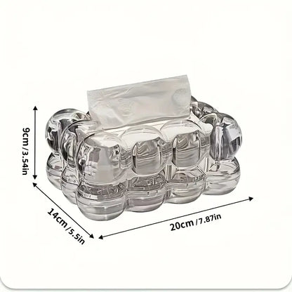Bubbles Home Tissue Box Decorative Storage (Smoked Brown/Grey) - My Store