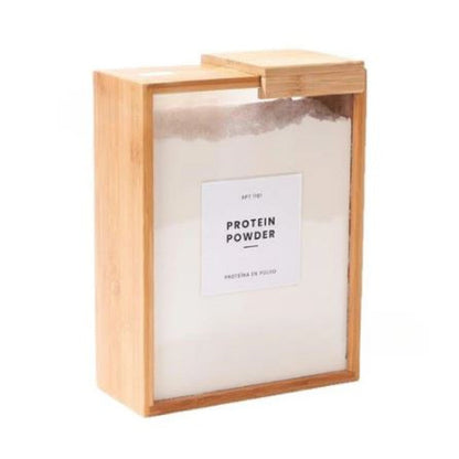 Premium Bamboo & Acrylic Airtight Storage Containers
