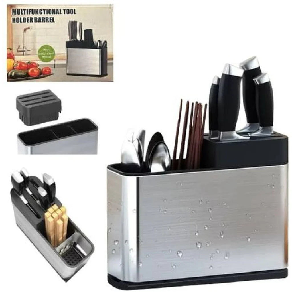 Multifunctional Stainless Steel Kitchen Tool Holder - My Store