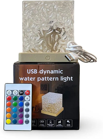 Night Light Flame Crystal Lamp