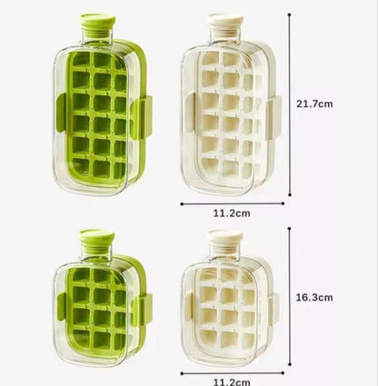 Press-Type Ice Cube Maker Bottle with Straw - My Store