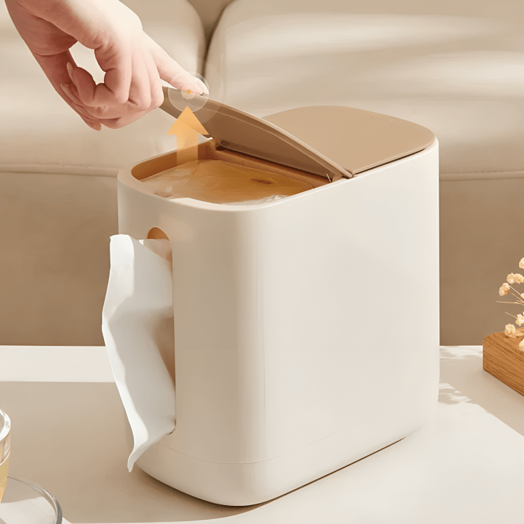 Ecoco 2-in-1 Tissue Holder with Mini Trash Bin - My Store