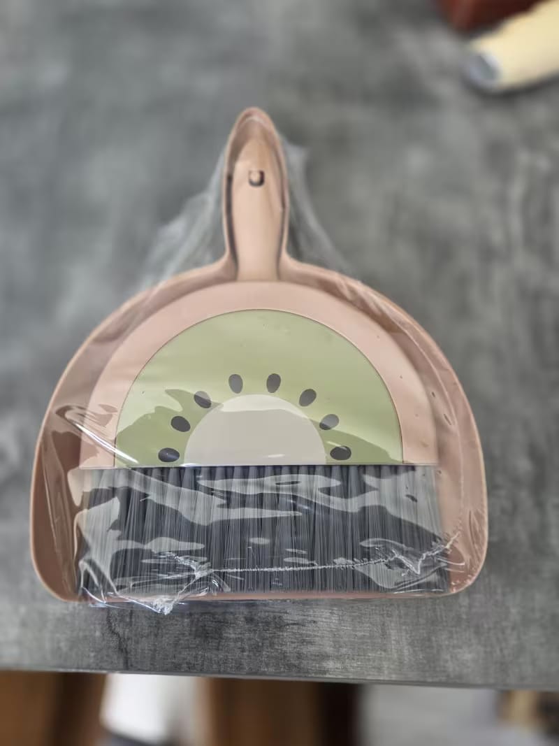 Fruit-Themed Desktop Mini Broom & Dustpan Set