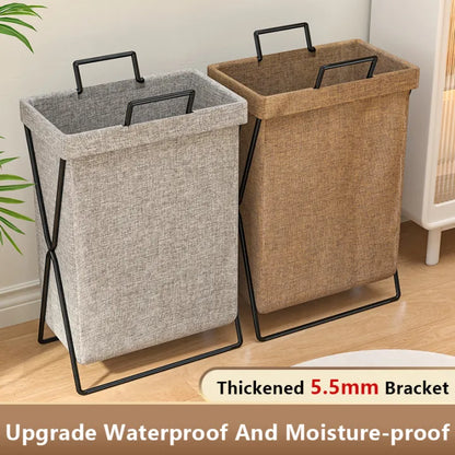 X-Frame Folding Laundry Basket & Organizer