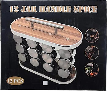 Premium Vertical Spice Rack Organizer (12-Jar / 16-Jar Set) - My Store