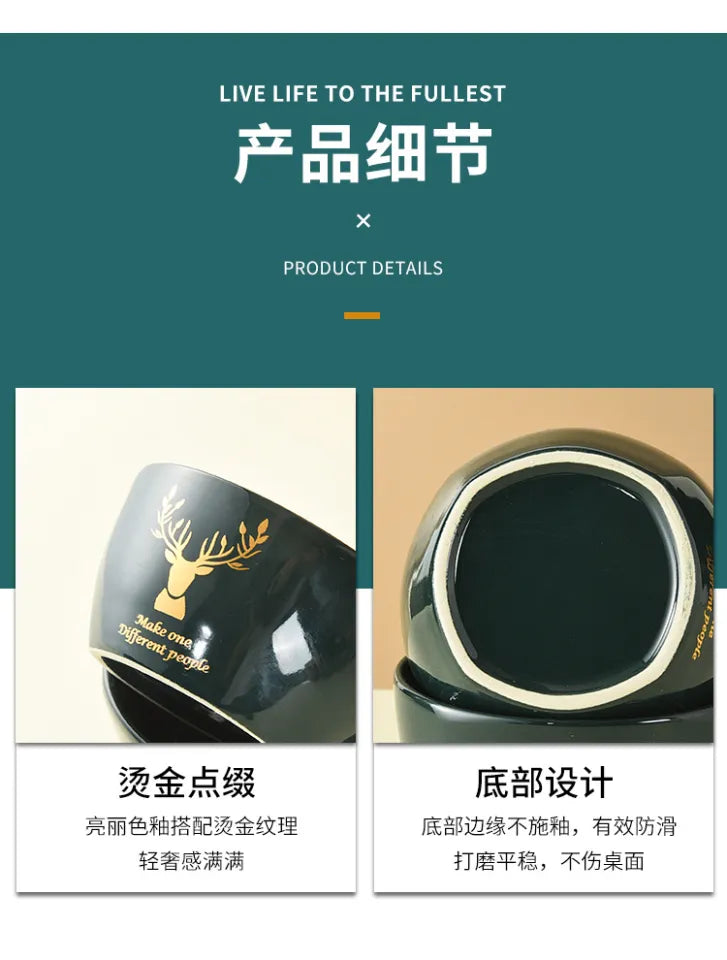 Ceramic Gift Bowl & Chopstick Set