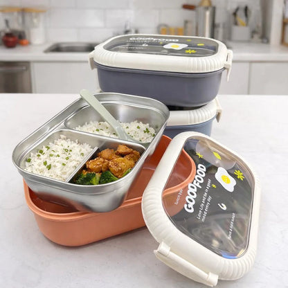 “Good Food” Dual-Compartment Lunch Box - My Store