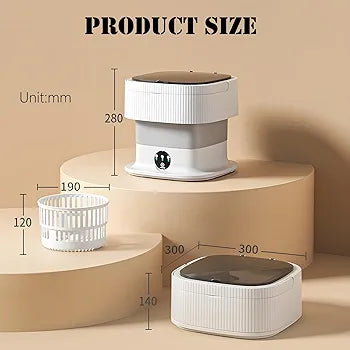 Folding Mini Washing Machine – Portable Baby & Socks Washer (11L)