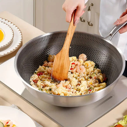 316 Stainless Steel Honeycomb Frying Pan