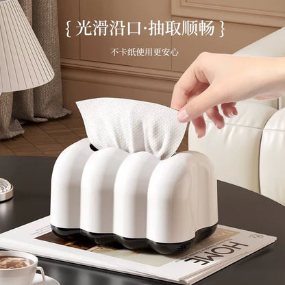 Cream Wind Cloud Tissue Box
Wall-Mounted & Desktop | Decorative Tissue Holder