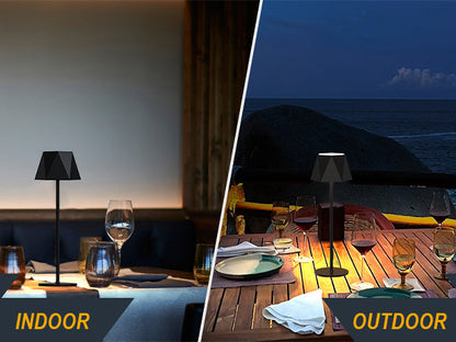 Modern Cordless LED Table Lamp (Hexagonal Design)