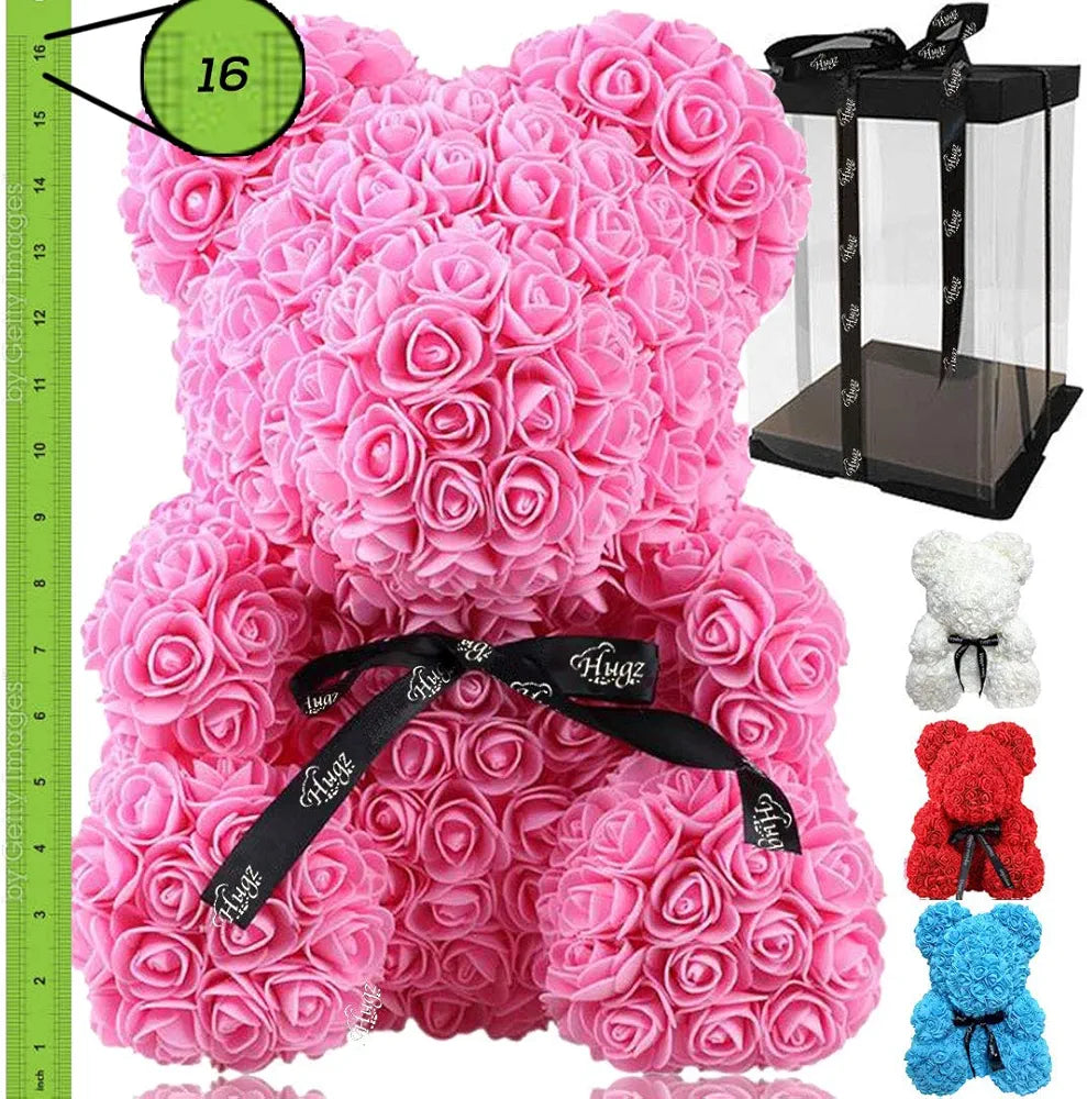 Rose Teddy Bear – Everlasting Love Gift